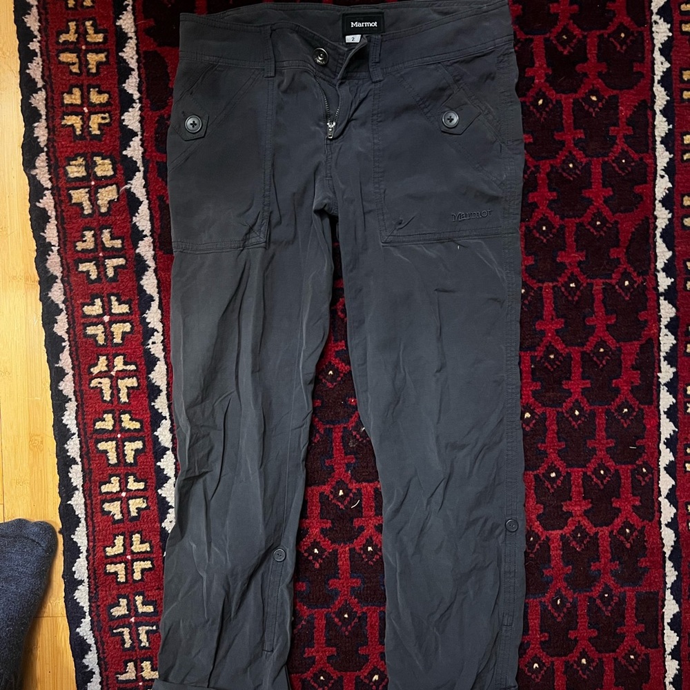 Marmot Womens Size 2 Climbing Hiking Athletic Grey Pants